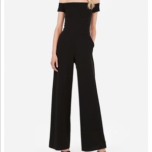 Express Black Off the shoulder jumpsuit